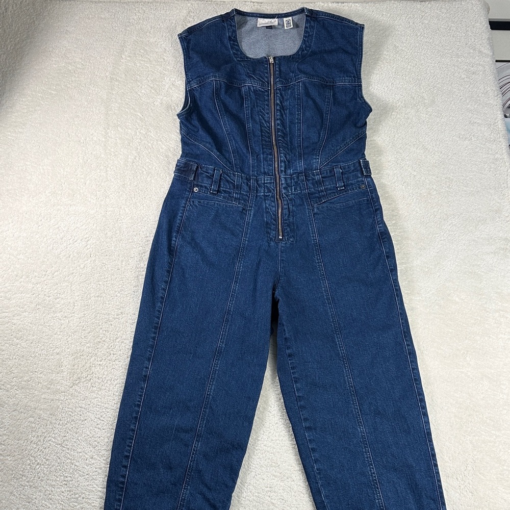 Jumpsuit Denim Jean Blue Women's